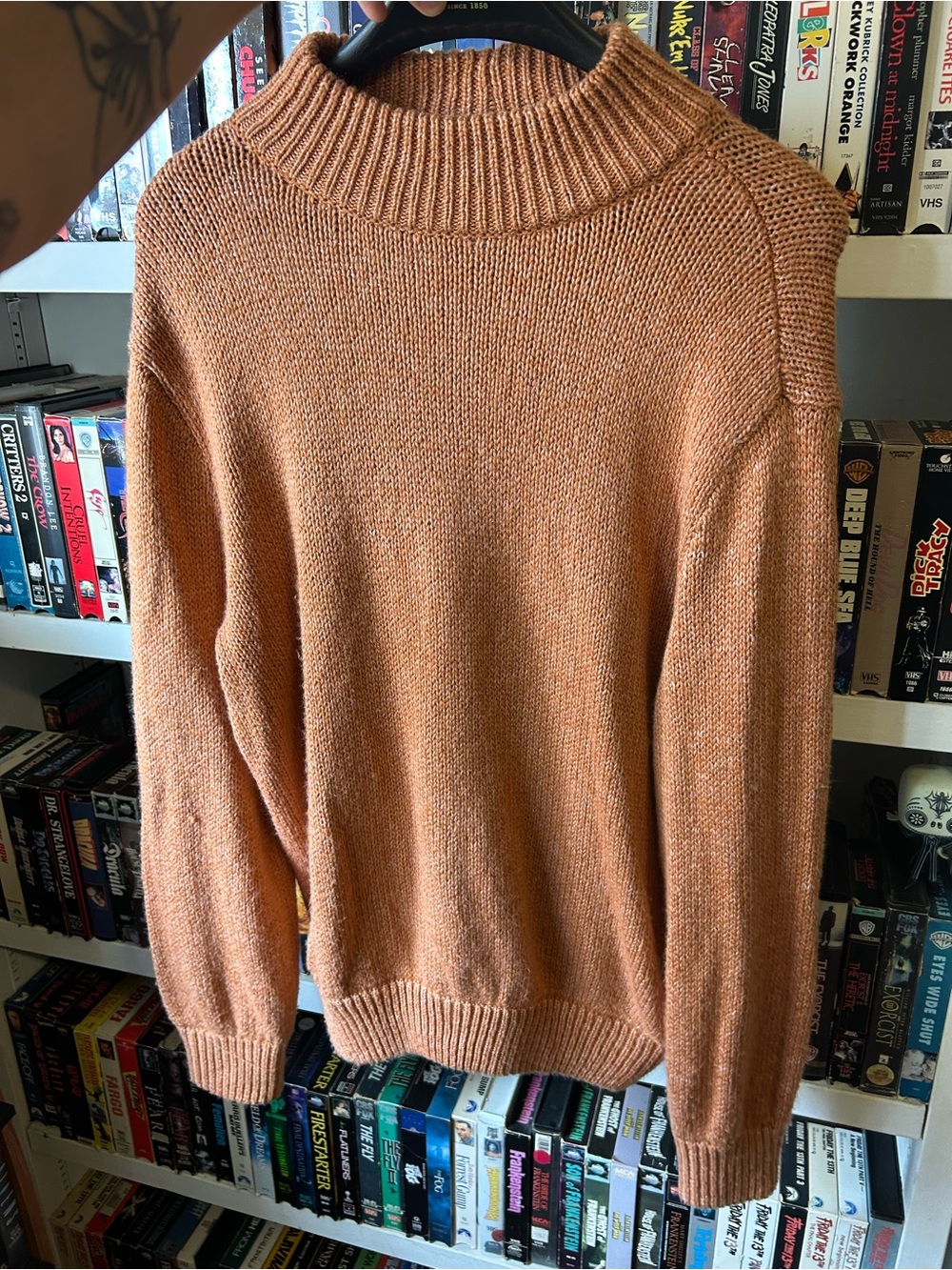 aerie Men's Turtleneck Sweater in Copper Tan